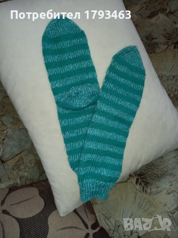 Ръчно плетени чорапи размер 40, снимка 1
