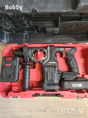 Чисто Нов!Акумулаторен Безчетков Перфоратор Parkside Performance PKHAP 20-LI C4 + 2бр. Батерии 4АЧ