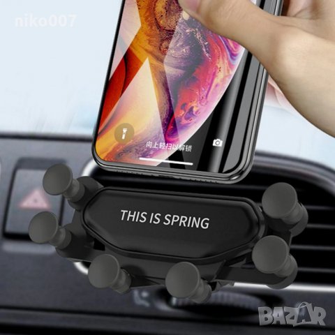 Универсална стойка за телефон за автомобил-кола-iPhone-Xiaomi-Samsung и др 