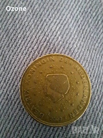 Рядка монета 50 цента 2000г.