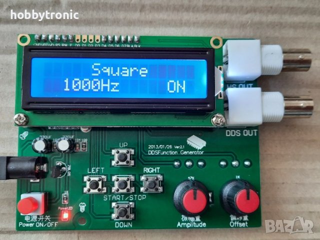 DDS генератор на сигнал 1Hz-65535Hz синусоидален, триъгълен, правоъгълен, ECG, Random , снимка 5 - Друга електроника - 36691406