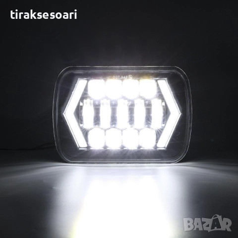 LED Фарове 200W 20x14 см за Jeep Wrangler YJ, Cherokee XJ, Daihatsu Feroza, снимка 6 - Аксесоари и консумативи - 52394716