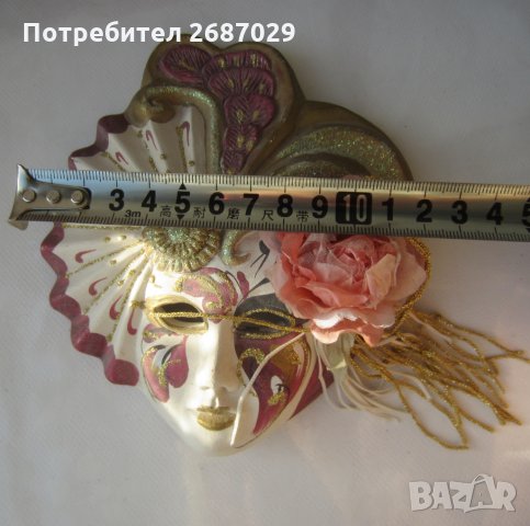 Маска Маски различни, Италия, пано, глава, украса, декорация Венеция, снимка 12 - Декорация за дома - 29124257