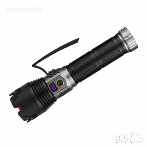 Мощен прожектор с лазерен диод 60W 2000м обхват Zoom Power Bank USB-C ръчен LED фенер за лов риболов, снимка 3 - Къмпинг осветление - 54109986