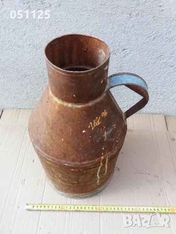 стар гюм за мляко - метален - 8 литра , снимка 5 - Антикварни и старинни предмети - 34996326