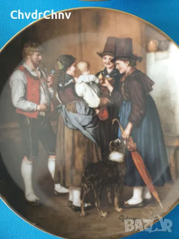 10бр Bareuther Бавария немска колекционерска декоративна порцеланова чиния-картина, снимка 10 - Картини - 50168696