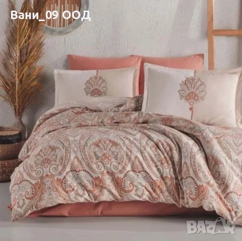 Спален комплект с бароков мотив , снимка 1 - Спално бельо - 42435917