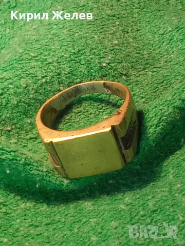 СТАРИНЕН БРОНЗОВ КЛАСИЧЕСКИ РЕТРО ПРЪСТЕН РЪЧНА ИЗРАБОТКА За КОЛЕКЦИЯ 44387, снимка 12 - Антикварни и старинни предмети - 46510035