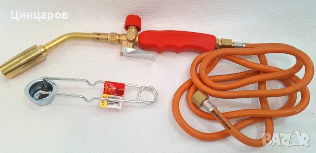 Rothenberger Airprop 2000 горелка пропан-бутан с кран и палец,маркуч дължина 2м.,запалка с камъче