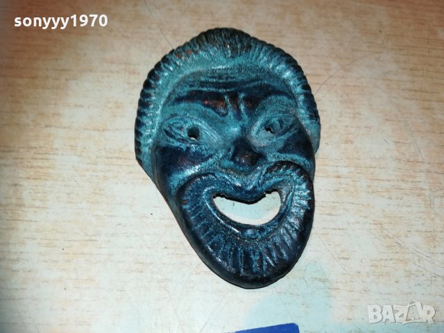маска-патина-10х7х4см-внос швеицария, снимка 3 - Колекции - 30016555
