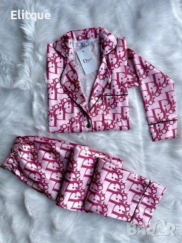 дамски пижами с дълъг ръкав Christian Dior fendi Victoria's secret chanel Versace Louis Vuitton 