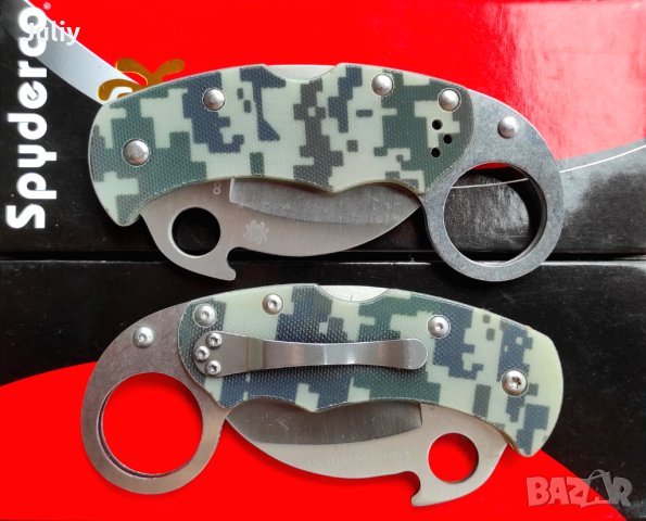 Сгъваем нож Spyderco Karahawk C170GP, снимка 2 - Ножове - 40769077