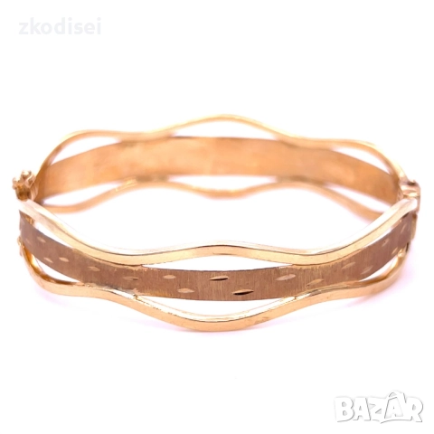 Златна дамска гривна 11,92гр. 14кр. проба:585 модел:66746-1, снимка 3 - Гривни - 51484786