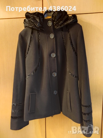 НОВО ДАМСКО ЛУКСОЗНО ПАЛТО ЧЕРНО ТУРСКО СУПЕР ЕВТИНО!, снимка 12 - Палта, манта - 52090604