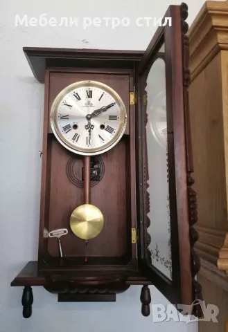 Уникален немски механичен часовник - MEISIER-ANKER. Профилактиран от часовникар., снимка 2 - Други стоки за дома - 49991998