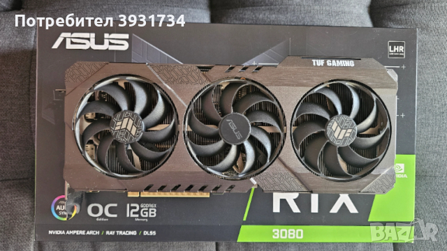 ASUS TUF Gaming GeForce RTX 3080 12GB, снимка 2 - Видеокарти - 54292322
