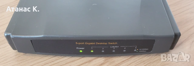 Суич: Rotronic 5-Port Gigabit Desktop Switch , снимка 7 - Суичове - 53076131