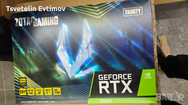 Видео карта ZOTAC RTX 3090 Trinity 24GB, снимка 2 - Видеокарти - 53204824