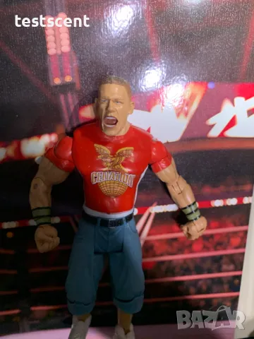 Екшън фигура WWE John Cena Джон Сина Jakks Basic RED Cenation figure играчка, снимка 11 - Колекции - 49149946