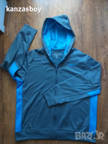 nike therma fit - страхотно мъжко горнище КАТО НОВО УГОЛЕМЕНО ХЛ , снимка 4 - Спортни дрехи, екипи - 38363543