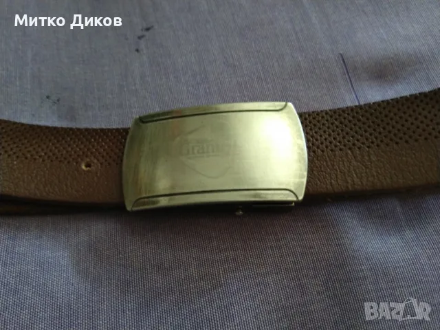 Фламини марков колан естествена кожа 133мм на 33мм нов