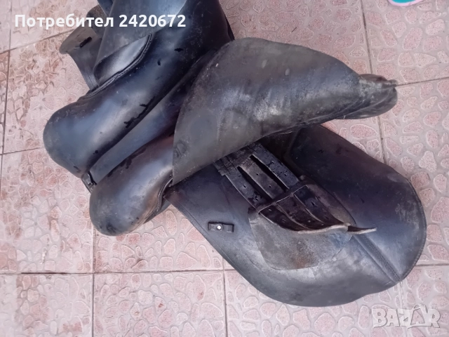 немско кожено седло за кон, снимка 3 - Антикварни и старинни предмети - 52083042