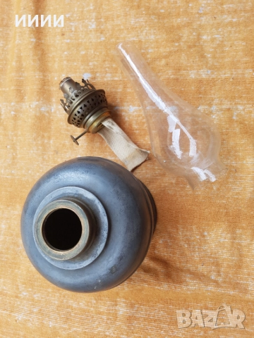 Бронзова газена лампа , снимка 4 - Антикварни и старинни предмети - 52551958