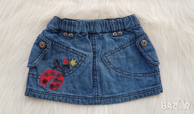 Бебешка дънкова пола - размер 6 месеца цена 8лв