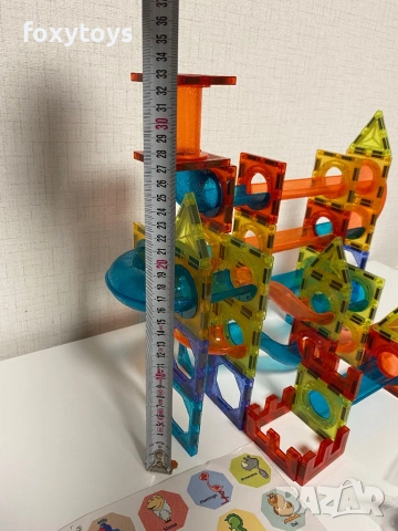 Магнитен конструктор Iso Trade - Писта с топки, 96 части, снимка 7 - Игри и пъзели - 53138845