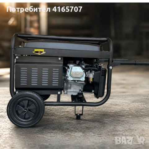 Мощен бензинов генератор 7.5 kW (13 к.с.) с дистанционно управление и колела – 220V / 380V / 12V, тр, снимка 5 - Електродвигатели - 54365444