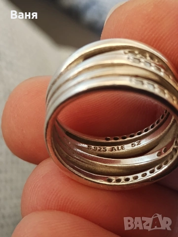 оригинален пръстен Пандора , снимка 4 - Пръстени - 54123583