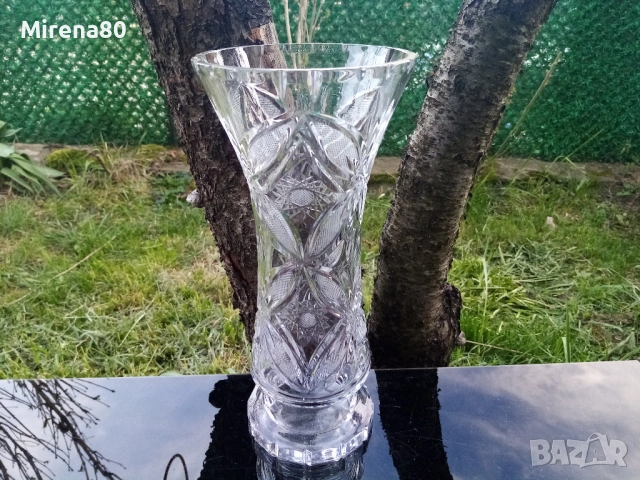 Българска кристална ваза - 30 см
