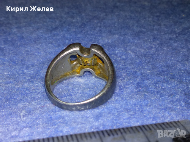 АЖУРЕН СКЪПОЦЕНЕН СРЕБЪРЕН ПРЪСТЕН ОКСИДИРАНО СРЕБРО 925 с ЮВЕЛИРНО ФАСЕТИРАН ЦИТРИН 43807, снимка 10 - Пръстени - 44664249