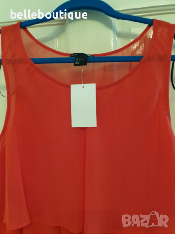 Страхотна червена лятна рокля за бременни H & M, снимка 2 - Дрехи за бременни - 36551833