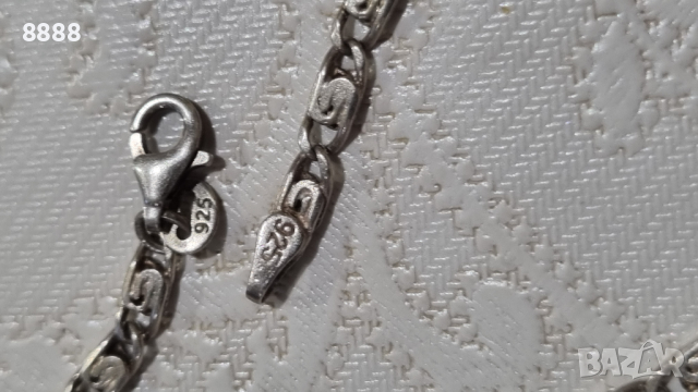 Сребърна гривна 925 проба , снимка 3 - Гривни - 44588941