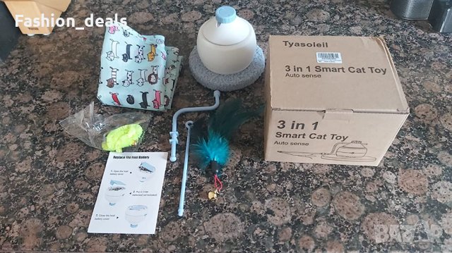 Нова 3 в 1 Интерактивна играчка за котка автоматична за игра с перо, снимка 8 - За котки - 40505982