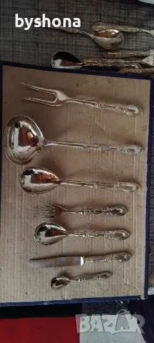 Сребърни прибори за хранене, снимка 5 - Антикварни и старинни предмети - 49567833