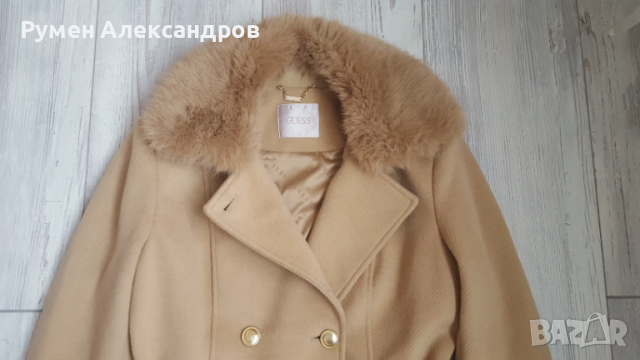 Дамско палто GUESS AMELIA Beige в размер М, снимка 7 - Палта, манта - 53119967