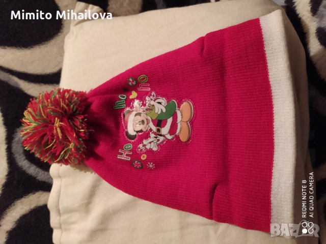 Две детски зимни шапки и блузка H&M , снимка 4 - Бебешки блузки - 30875543