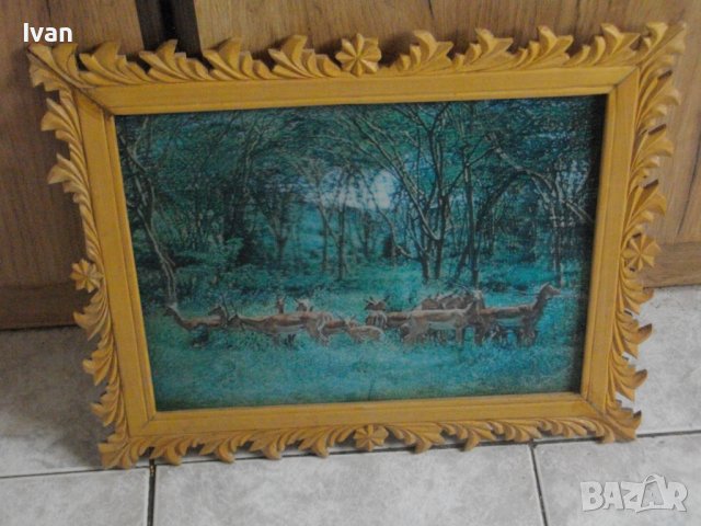 430х350-PVC Картина в Дървена Рамка Олекотена-Made in JAPAN-, снимка 18 - Картини - 39964302