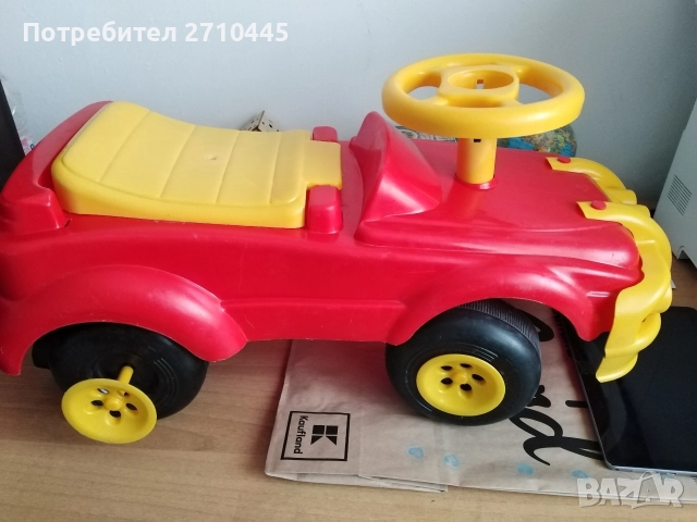 Касов апарат с везна и кола за яздене, снимка 3 - Играчки за стая - 52583873