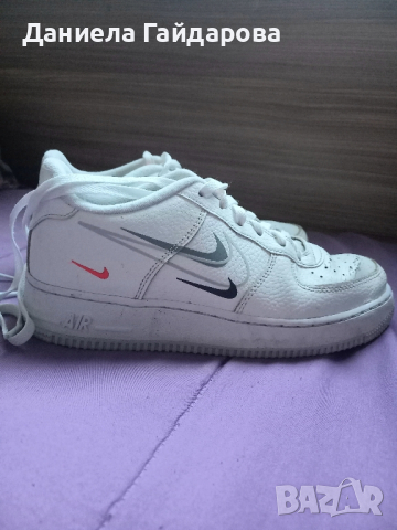 Бели маратонки Nike air force 1, снимка 2 - Маратонки - 44699217