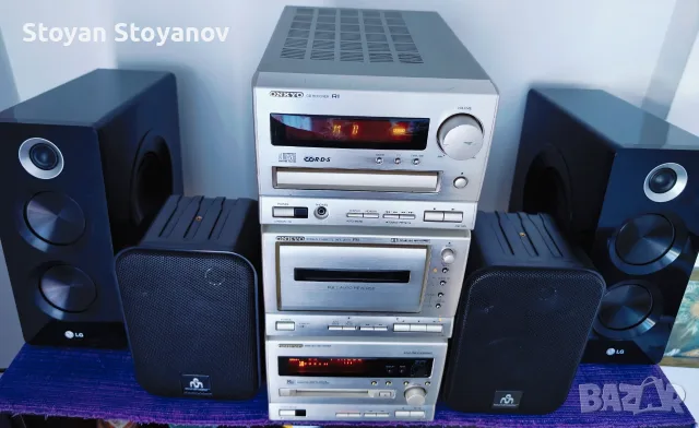 Три компонента hi-fi ретро музикална уредба ONKYO 