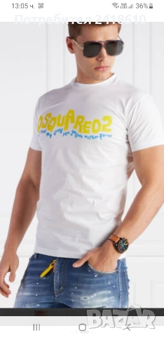 DSQUARED2 Cotton Mens Size XL НОВО! ОРИГИНАЛ! Мъжка Тениска!, снимка 4 - Тениски - 54192695