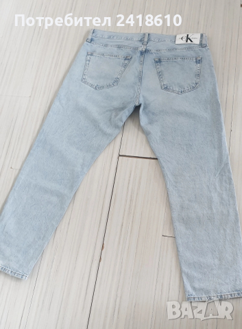 Calvin Klein Jeans Straight Fit Mens Size 34/30 ОРИГИНАЛ! Мъжки Дънки!, снимка 7 - Дънки - 54220506