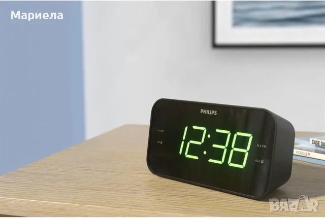 Радио Philips / Радио Будилник / Радиочасовник Philips с Голям Дисплей