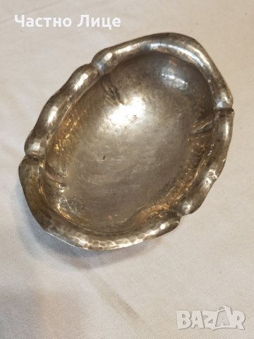 Старинен Сребърен Италиански Аристократичен Съд за Хайвер 19 век, снимка 2 - Антикварни и старинни предмети - 34879898