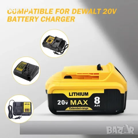 DeWalt Батерия 20V 8.4Ah - нова с гаранция 1г., снимка 5 - Друга електроника - 55968741