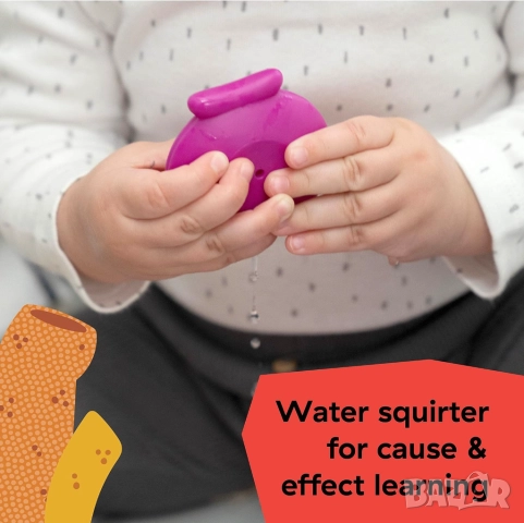 Сензорни чаши за подреждане Baby Einstein Ocean Explorers Opus's Stack & Stream, за деца над 3 месец, снимка 7 - Образователни игри - 52401683