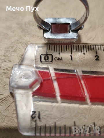 Сребърен пръстен (301), снимка 5 - Пръстени - 52714715